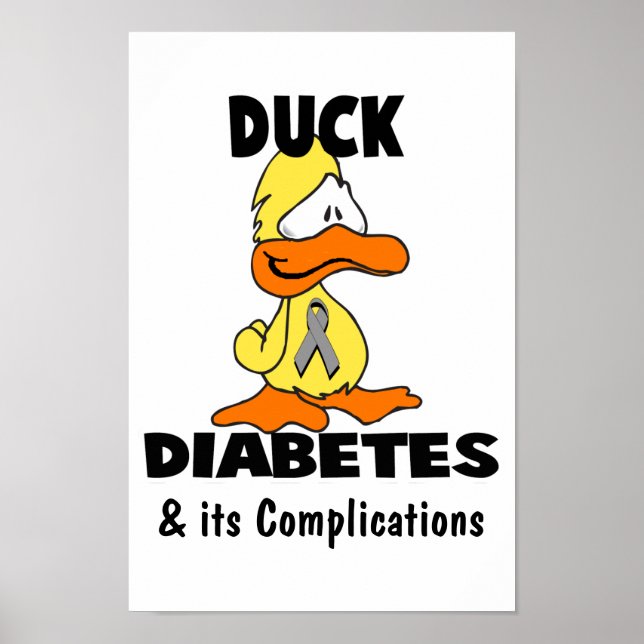 Poster Le diabète de canard et ses complications (Devant)