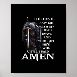Poster Le Diable M'A Vu Avec Ma Tête En Bas Jusqu'À Ce Qu
