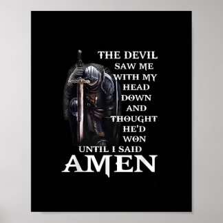 Poster Le Diable M'A Vu Avec Ma Tête En Bas Jusqu'À Ce Qu