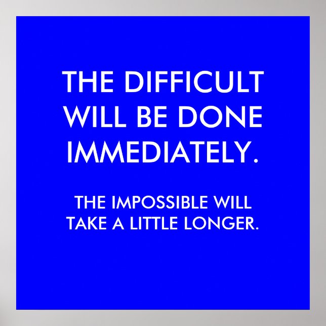 POSTER LE DIFFICILE (Devant)