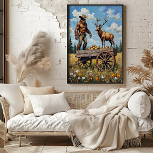 Poster Le dilemme de Bigfoot : l'Elk et le Wagon