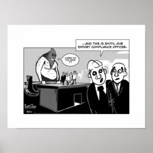 Poster Le dirigeant de conformité d'exportation