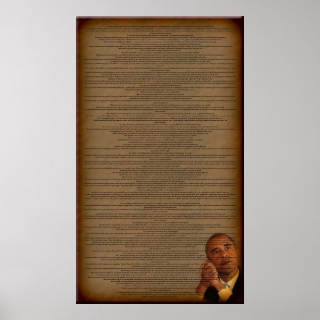 Poster Le discours d'acceptation de Barack Obama (Devant)