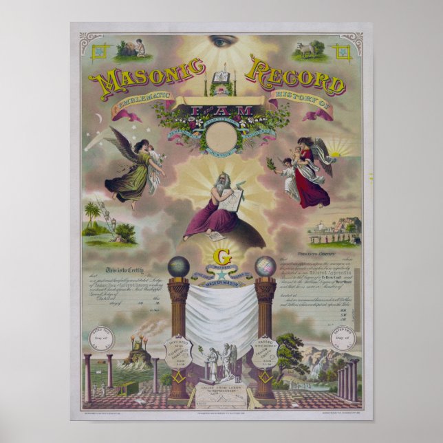 Poster Le disque maçonnique (Devant)