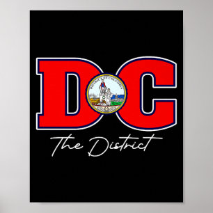 Poster Le District De Washington Dc Souvenir De Vacances