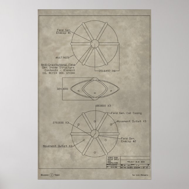 Poster Le document perdu (Devant)