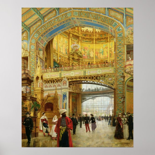 Poster Le dôme central de l'exposition universelle (Devant)
