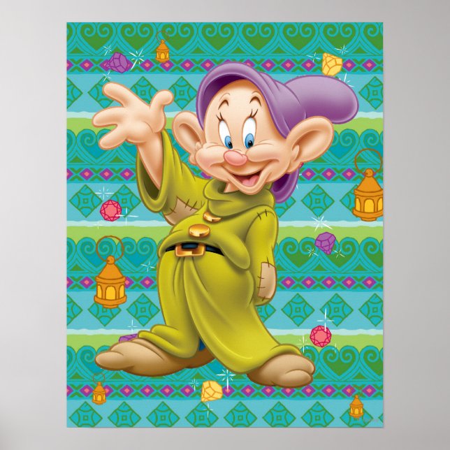 Poster Le Dopey de Blanche-Neige (Devant)