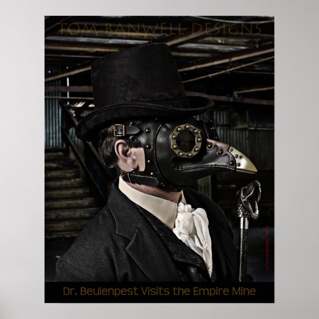 Poster Le Dr Beulennuisible visite la mine Empire (Devant)