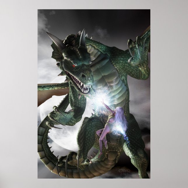 Poster Le dragon et la sorcière (Devant)