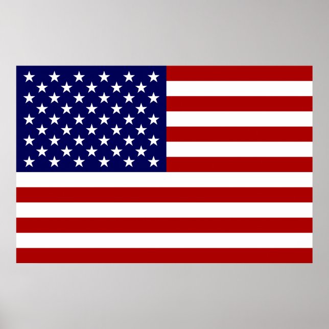 Poster Le drapeau américain (Devant)