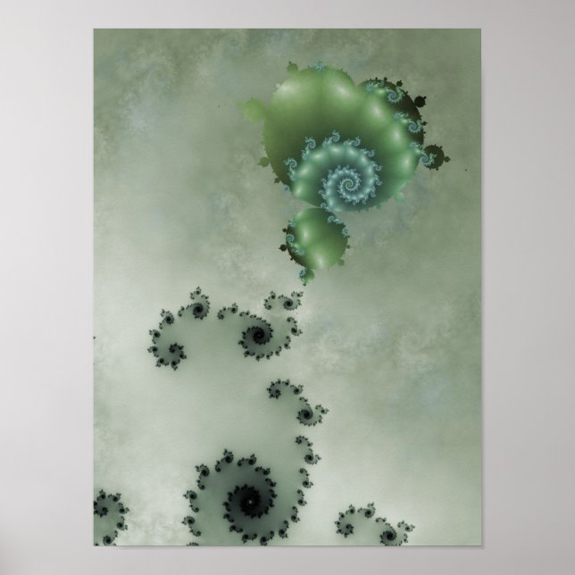 Poster Le Dreamer Abstrait Fractal (Devant)