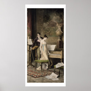 Poster Le Duet (mezzotint)
