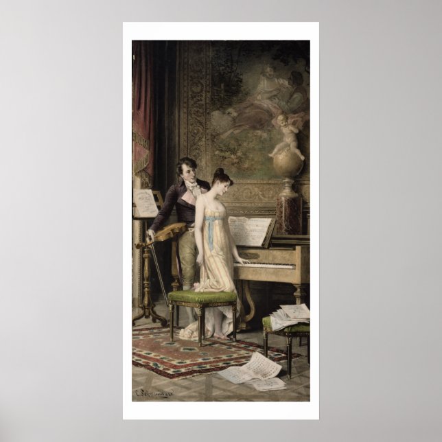 Poster Le Duet (mezzotint) (Devant)