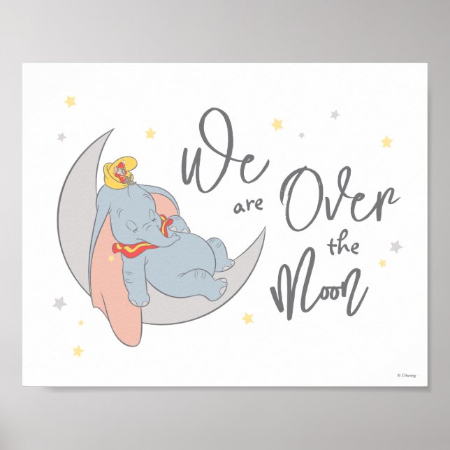 Poster Le Dumbo de Disney | Au-dessus de la lune (Devant)