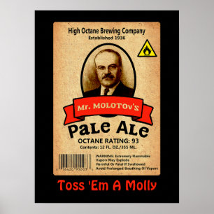Poster Le Étiquette Pale Ale de M. Molotov