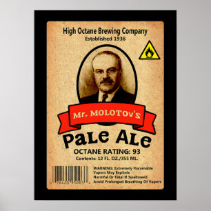 Poster Le Étiquette Pale Ale de M. Molotov