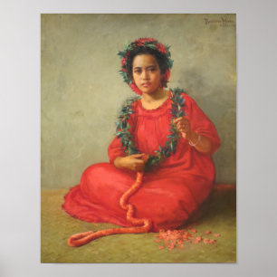 Poster "Le fabricant de Lei" - Theodore Wores