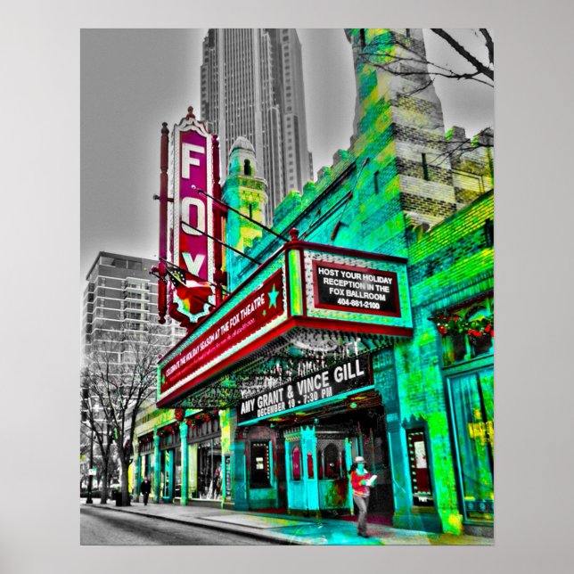 Poster Le Fabulous Fox Theatre Atlanta Georgia (Devant)