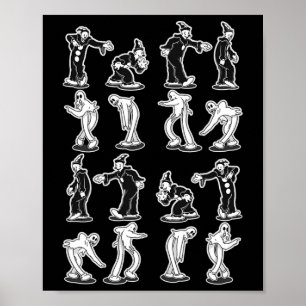 Poster Le fantôme clown Danse Éffrayante en deux étapes