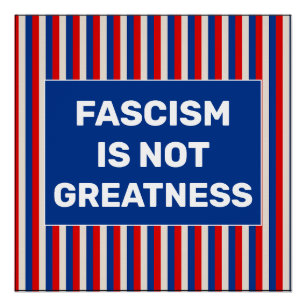 Poster Le fascisme n'est pas grand