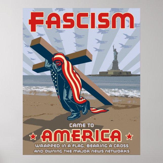 Poster Le fascisme s'est envolé (Devant)