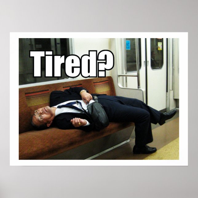 Poster Le Fatigué Salaryman (Devant)