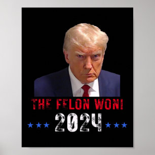 Poster Le Felon a remporté Trump aux élections présidenti