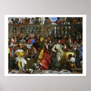 Poster Le festin de mariage chez Cana, coordonnée des