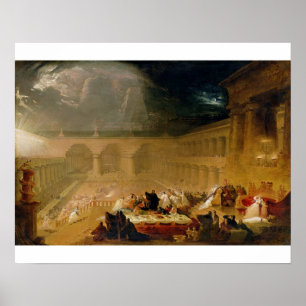 Poster Le festin du Belshazzar (huile sur la toile)