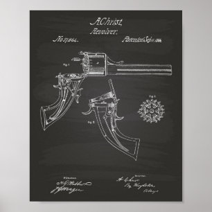 Poster Le feu de rotation arme l'art de 1866 brevets -