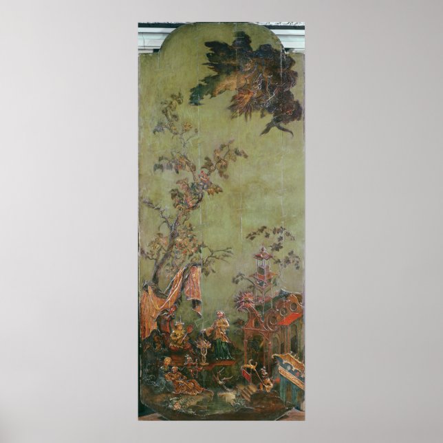 Poster Le feu, d'une série de panneaux représentant (Devant)