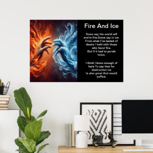 Poster Le feu et la glace : la portée d'une main