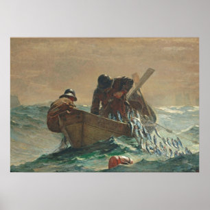 Poster Le filet de hareng, 1885 (huile sur toile)