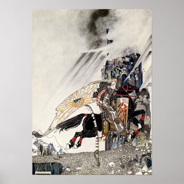 Poster Le Fils de la veuve : Le Lad chevauchant le cheval (Devant)