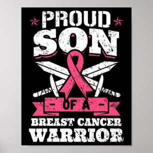 Poster Le Fils Du Cancer Du Sein Guerrier De Sensibilisat