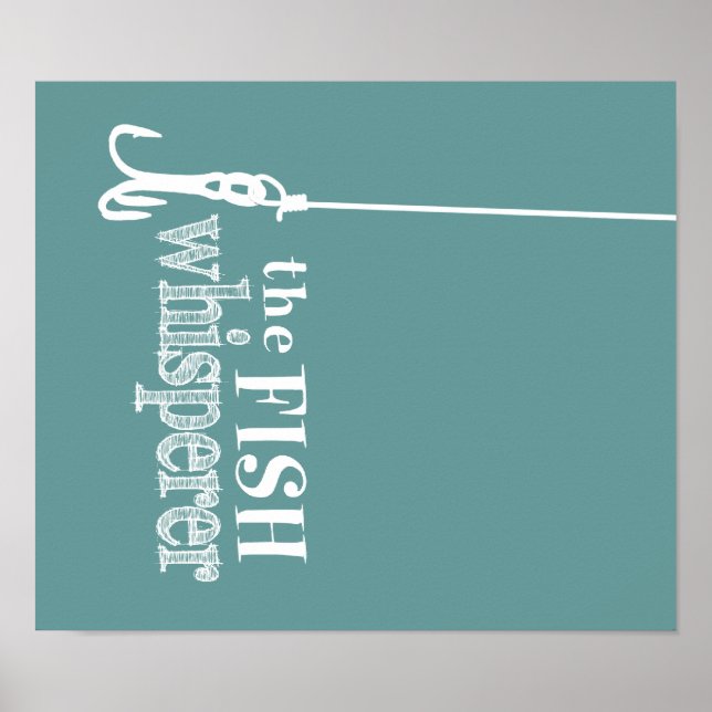Poster Le Fish Whisperer (couleurs personnalisables) (Devant)