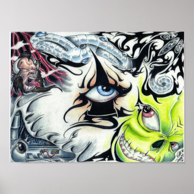 Poster le flash de tatouage (Devant)