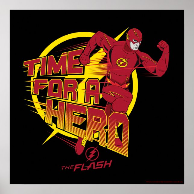 Poster Le Flash | Graphique "Le Temps D'Un Héros" (Devant)