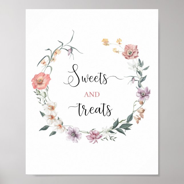 Poster Le fleur sauvage est sur le chemin du Baby shower  (Devant)