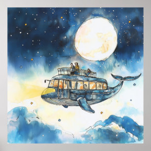 Poster Le Flying Whale Bus