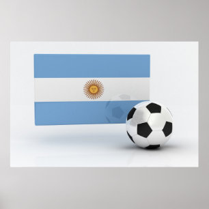 Poster Le football de l'Argentine