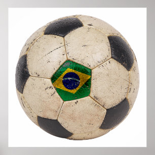 Poster Le football du Brésil