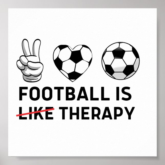 Poster Le Football Est Comme La Thérapie (Devant)