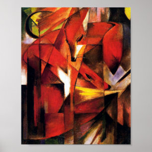 Poster Le Fox par Franz Marc