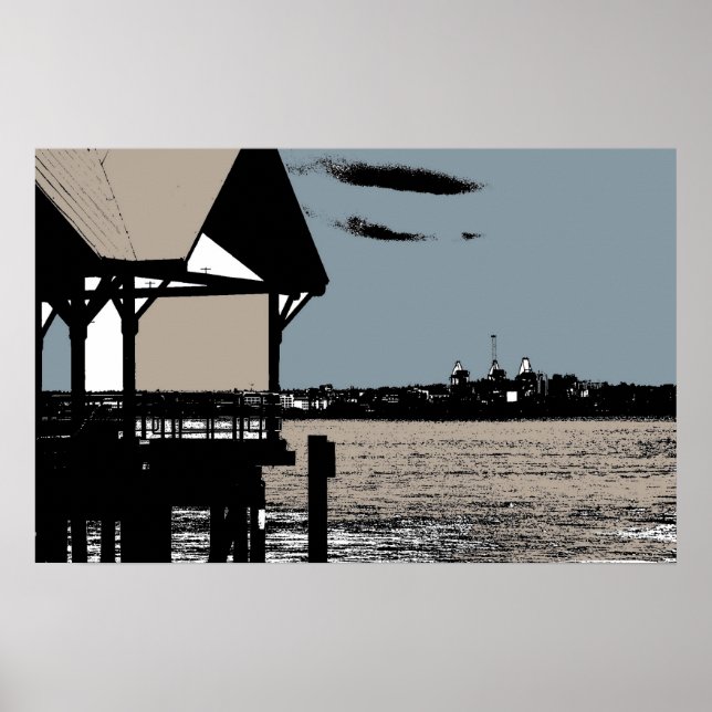 Poster Le front de mer de Lonsdale Quay (Devant)