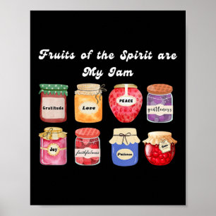 Poster Le Fruit Chrétien De L'Esprit Est Mon Jam Bible Re