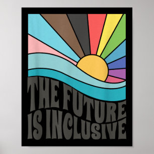 Poster Le futur est inclusif Lgbt droits gays fierté _1 