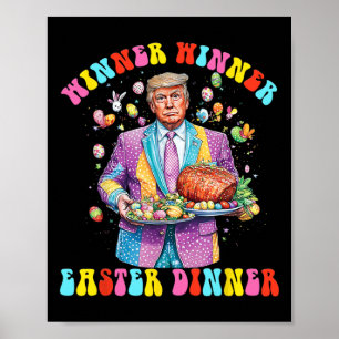 Poster Le gagnant du dîner de Pâques Le président Trump e