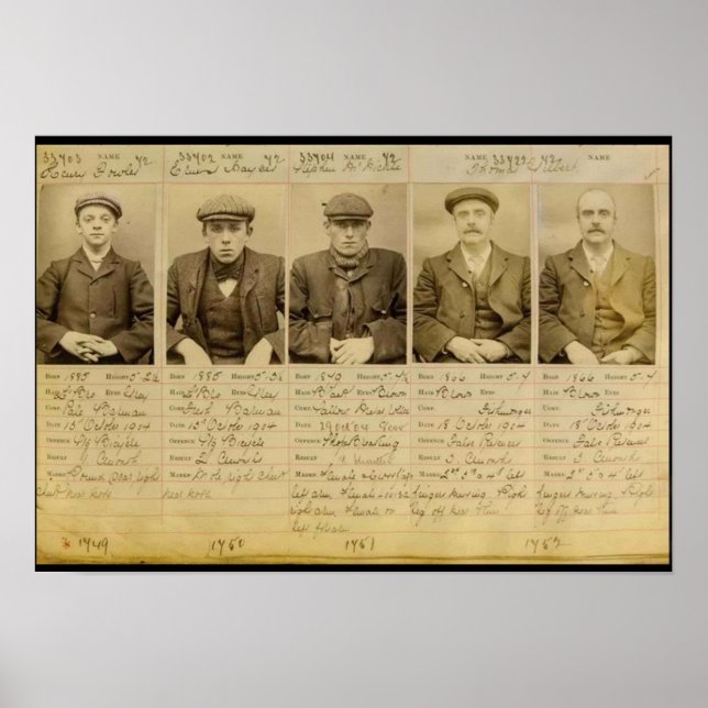 Poster Le gang a appelé les Peaky Blinders qui ont opéré  (Devant)